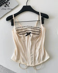 Laced Ruffle Tank Top