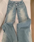 Low Rise lace Light Blue Denim Jeans